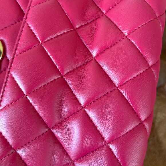 CHANEL Dark Pink Bowling Trendy Handle Bag GHW - Picture 5 of 5